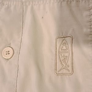 AFTCO khaki shorts, size 36, shorter length